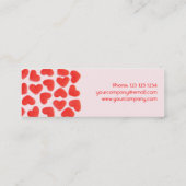 Sweet Hearts Pink auf der Seite der Visitenkarte d (Rückseite)