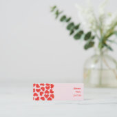 Sweet Hearts Pink auf der Seite der Visitenkarte d (Stehend Vorderseite)