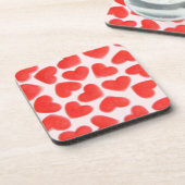 Sweet Hearts Pink Cork Untersetzer Set (Linke Seite)