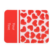Sweet Hearts Pink 'text' Premium-Magnet Magnet (Horizontal)