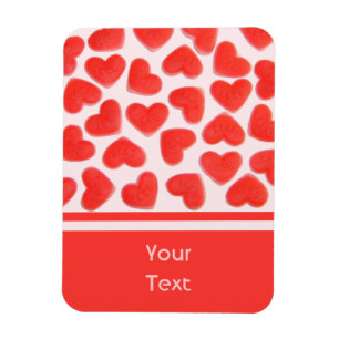 Sweet Hearts Pink 'text' Premium-Magnet Magnet