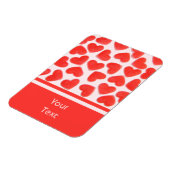 Sweet Hearts Pink 'text' Premium-Magnet Magnet (Linke Seite)