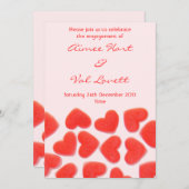 Sweet Hearts Rosa Einladung zur "Gesprächsrunde" (Vorne/Hinten)