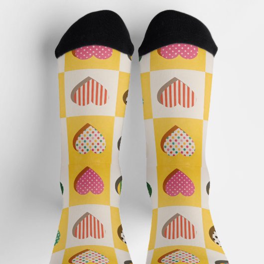 Sweet Hearts Socken (Oben)