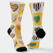 Sweet Hearts Socken (Gewinkelt)
