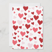 Sweet Hearts Stylish Baby Shower Einladung (Rückseite)