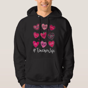 Sweet Hearts Teach Liebe Inspirierte Valentinstag Hoodie