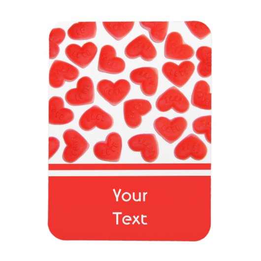 Sweet Hearts 'text' Premium-Magnet Magnet (Vertikal)