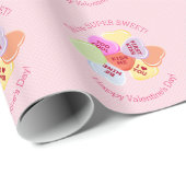 Sweet Hearts Valentines Candy Geschenkpapier (Rolleneckpunkt)