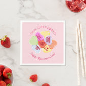 Sweet Hearts Valentines Candy Serviette (Beispiel)