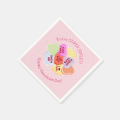 Sweet Hearts Valentines Candy Serviette (Ecke)