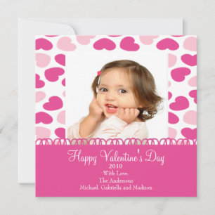 Sweet Hearts Valentine's Foto Card Einladung