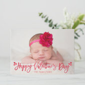 Sweet Hearts | Valentinstag - Fotokarte Feiertagskarte (Stehend Vorderseite)