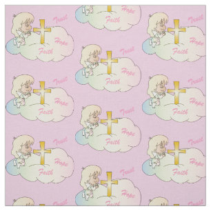 Sweet Heaven Gebet Angel Baby Girl Stoff