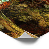 Sweet Herbst Abstraktes Fraktal Kunst Poster (Ecke)