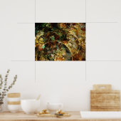 Sweet Herbst Abstraktes Fraktal Kunst Poster (Küche)