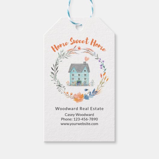Sweet Herzlichen Glückwunsch Realtor New Home Eige Geschenkanhänger (Vorderseite)