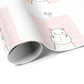 Sweet Hippo Geschenkpapier (Rolleneckpunkt)