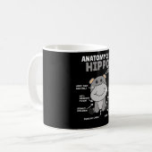 Sweet Hippo Statement Anatomie eines Hippo Kaffeetasse (Vorderseite Links)