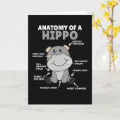 Sweet Hippo Statement Anatomie eines Hippo Karte (Gelbe Blume)