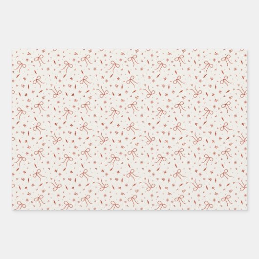 Sweet Holiday Charm Wrapping Paper Set Geschenkpapier Set (Vorderseite)