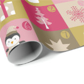 Sweet Holiday Patchwork Weihnachtsmuster Geschenkpapier (Rolleneckpunkt)