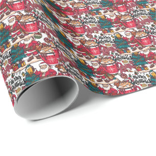 Sweet Holiday Wish - niedliche Weihnachten Geschenkpapier