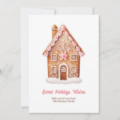 Sweet Holiday wünscht Gingerbrei House Weihnachten (Vorderseite)