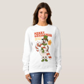 Sweet Holiday wünscht sich ein Candy Cane Weihnach Sweatshirt (Vorne ganz)