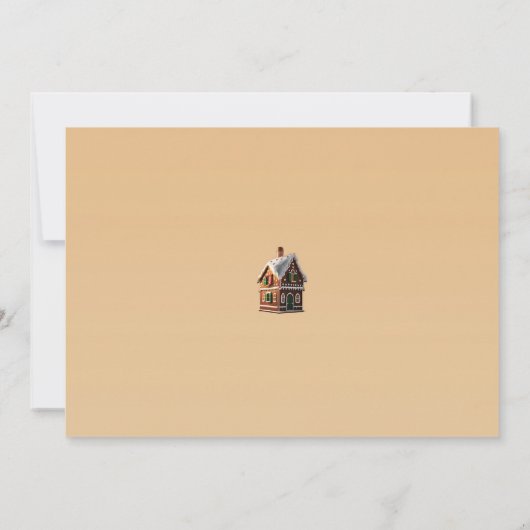 "Sweet Holiday Zuhause" Party zu Weihnachten Einladung (Rückseite)