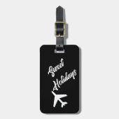 Sweet Holidays Gepäcktag Einfach trendiger Chic Gepäckanhänger (Vorderseite vertikal)