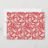 Sweet Holly Greenerity Christmas Red Feiertagskarte (Rückseite)