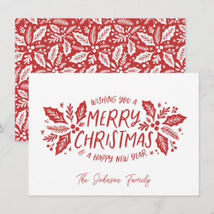 Sweet Holly Greenerity Christmas Red Feiertagskarte