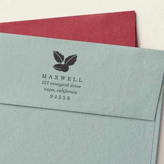 Sweet Holly Weihnachts-Rücksendeadresse Briefmarke Permastempel