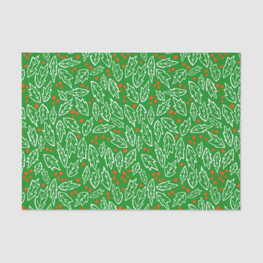 Sweet Holly Weihnachtsfeiertag Weihnachten Weihnac Seidenpapier (Vorderseite)