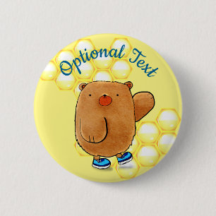 Sweet Honey Bear Button