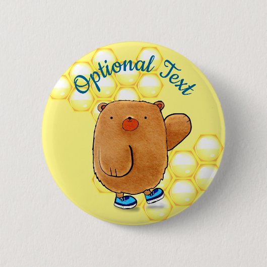 Sweet Honey Bear Button (Vorderseite)