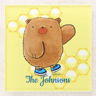 Sweet Honey Bear Glasuntersetzer