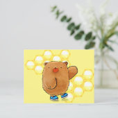 Sweet Honey Bear Postkarte (Stehend Vorderseite)