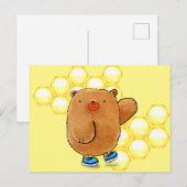 Sweet Honey Bear Postkarte (Vorne/Hinten)