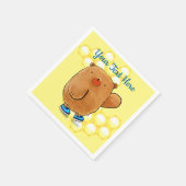 Sweet Honey Bear Serviette (Ecke)