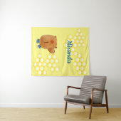 Sweet Honey Bear Wandteppich (Beispiel (Horizontal))