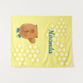 Sweet Honey Bear Wandteppich (Vorderseite (Horizontal))