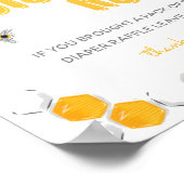Sweet Honey Bee Baby Dusche Windel Raffle Schild (Ecke)