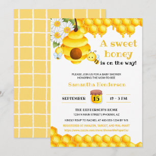 Sweet Honey Bee Baby Showeinladung Einladung