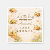 Sweet Honey Bee Baby Shower Baby Shower Serviette (Vorderseite)