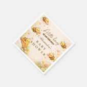 Sweet Honey Bee Baby Shower Baby Shower Serviette (Ecke)