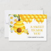 Sweet Honey Bee Danke, Card Dankeskarte (Vorderseite)