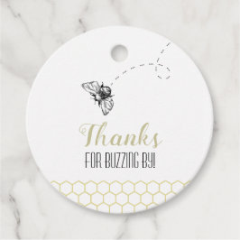 Sweet Honey Bee Favor Tag Geschenkanhänger