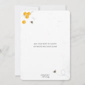 Sweet Honey Bee Gender Neutral Baby Dusche Einladung (Rückseite)